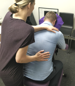 Seated chair massage